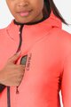 CASTELLI Kolarska ocieplana kurtka - UNLIMITED W - różowy