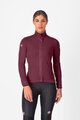 CASTELLI Kolarska ocieplana kurtka - ALPHA 150 W - bordowy