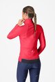 CASTELLI Kolarska ocieplana kurtka - ESPRESSO AIR W - czerwony