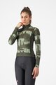 CASTELLI Zimowa koszulka kolarska z długim rękawem - BLUR THERMAL - zielony