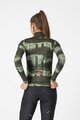 CASTELLI Zimowa koszulka kolarska z długim rękawem - BLUR THERMAL - zielony