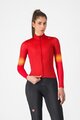 CASTELLI Zimowa koszulka kolarska z długim rękawem - CORSO THERMAL - czerwony
