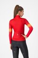CASTELLI Zimowa koszulka kolarska z długim rękawem - CORSO THERMAL - czerwony