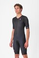 CASTELLI Kombinezon kolarski - CORE TRI SUIT SHORT SLEEVE - czarny