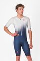 CASTELLI Kombinezon kolarski - CORE TRI SUIT SHORT SLEEVE - niebieski/biały