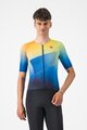 CASTELLI Koszulka kolarska z krótkim rękawem - FREE SPEED 3 RACE TOP - niebieski/żółty
