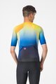 CASTELLI Koszulka kolarska z krótkim rękawem - FREE SPEED 3 RACE TOP - niebieski/żółty