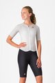 CASTELLI Kombinezon kolarski - FREE SANREMO 3 W SUIT SHORT SLEEVE - biały/srebrny/czarny