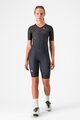 CASTELLI Kombinezon kolarski - CORE TRI W SUIT SHORT SLEEVE - czarny