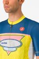 CASTELLI Koszulka kolarska z krótkim rękawem - #GIRO107 OROPA - żółty/niebieski