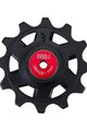 BBB koła pasowe - ROLLERBOY CERAMIC 12T SR - czerwony/czarny