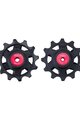 BBB koła pasowe - ROLLERBOY CERAMIC 12T SR - czerwony/czarny