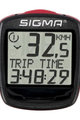 SIGMA SPORT prędkościomierz - BC 1200 - czerwony/czarny