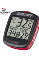 SIGMA SPORT prędkościomierz - BC 1200 - czerwony/czarny