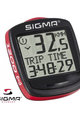 SIGMA SPORT prędkościomierz - BC 1200 - czerwony/czarny