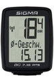 SIGMA SPORT prędkościomierz - BC 7.16 ATS TOPLINE 016 - czarny