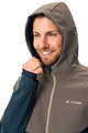 VAUDE Kolarska kurtka przeciwwiatrowa - QIMSA SOFTSHELL - brązowy/niebieski