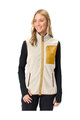 VAUDE Kamizelka kolarska - ROSEMOOR FLEECE - kość słoniowa/żółty