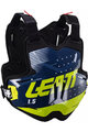 LEATT ochraniacz pleców i klatki piersiowej - CHEST PROTECTOR 1.5 TORQUE - czarny/niebieski/żółty