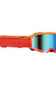 LEATT Okulary kolarskie - VELOCITY 4.0 MTB X-FLOW IRIZ - czerwony