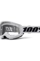 100% SPEEDLAB Okulary kolarskie - STRATA 2 - biały/czarny