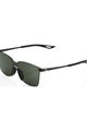 100% SPEEDLAB Okulary kolarskie - LEGERE SQUARE - czarny/szary/zielony