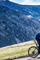 ALÉ Długie spodnie kolarskie z szelkami - WINTER SOLID - niebieski
