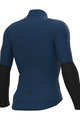 ALÉ Zimowa koszulka kolarska z długim rękawem - WARM RACE 2.0 R-EV1 - niebieski/czarny