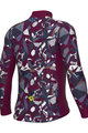 ALÉ Zimowa koszulka kolarska z długim rękawem - OVER PRAGMA - bordowy/kolorowy