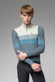 ALÉ Zimowa koszulka kolarska z długim rękawem - WOOL LINE - niebieski/szary