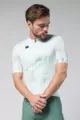 GOBIK Koszulka kolarska z krótkim rękawem - STARK - biały/jasnozielony