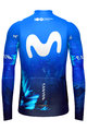 GOBIK Zimowa koszulka kolarska z długim rękawem - HYDER MOVISTAR TEAM 2024 - niebieski/biały