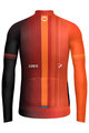 GOBIK Zimowa koszulka kolarska z długim rękawem - HYDER INEOS GRENADIERS 2024 - czerwony/pomarańczowy