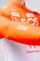 GOBIK Letnia koszulka kolarska z długim rękawem - HYDER INEOS GRENADIERS 26 - biały/pomarańczowy