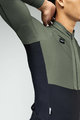 GOBIK Zimowa koszulka kolarska z długim rękawem - HYDER BLEND - zielony/czarny