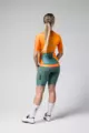 GOBIK Koszulka kolarska z krótkim rękawem - CX PRO 3.0 - pomarańczowy/zielony