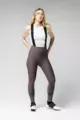 GOBIK Długie spodnie kolarskie z szelkami - ABSOLUTE 6.0 WOMEN - szary
