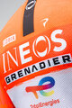 GOBIK Kamizelka kolarska - PLUS 2.0 INEOS GRENADIERS 26 - biały/pomarańczowy