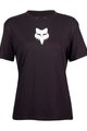 FOX Kolarska koszulka z krótkim rękawem - W FOX HEAD - czarny