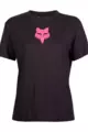 FOX Kolarska koszulka z krótkim rękawem - W FOX HEAD - czarny/różowy