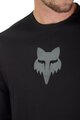 FOX Letnia koszulka kolarska z długim rękawem - RANGER LS HEAD - czarny