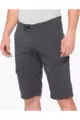 100% SPEEDLAB Krótkie spodnie kolarskie bez szelek - RIDECAMP - szary