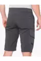 100% SPEEDLAB Krótkie spodnie kolarskie bez szelek - RIDECAMP - szary