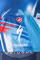 CASTELLI Koszulka kolarska z krótkim rękawem - COMPETIZIONE 3 QUICK STEP 2025 - niebieski/czerwony