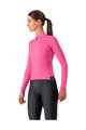 CASTELLI Zimowa koszulka kolarska z długim rękawem - ESPRESSO THERMAL W LS - różowy