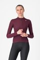 CASTELLI Zimowa koszulka kolarska z długim rękawem - ESPRESSO THERMAL W LS - czerwony