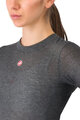 CASTELLI Kolarska koszulka z długim rękawem - MEDIO BASE LAYER W - szary