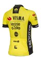 AGU Koszulka kolarska z krótkim rękawem - REPLICA VISMA | LEASE A BIKE W 2024 - żółty/czarny