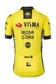 AGU Koszulka kolarska z krótkim rękawem - REPLICA VISMA | LEASE A BIKE K 2024 - żółty/czarny