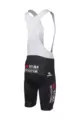 AGU Krótkie spodnie kolarskie z szelkami - REPLICA VISMA | LEASE A BIKE 2024 - czarny/biały